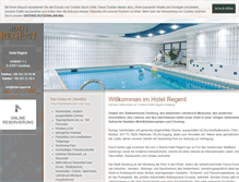 Tablet Screenshot of hotel-regent.de